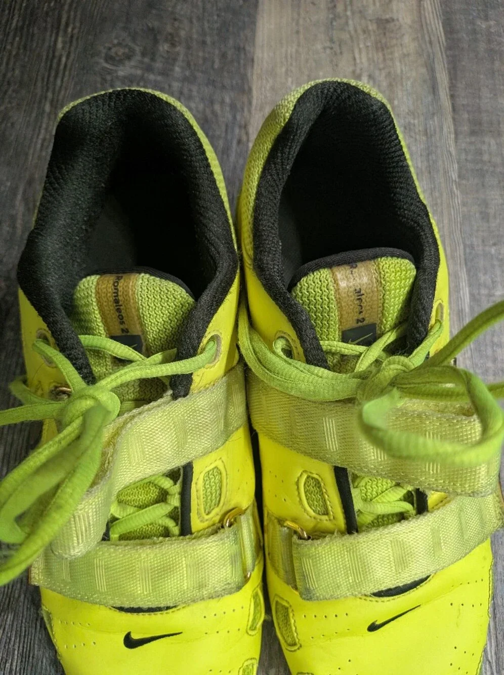 Nike Romaleos 2 Weightlifting Shoes Mens Size 11 Volt Color